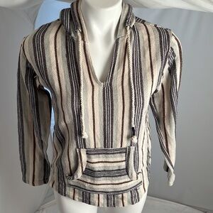 Beach by Exist stripe hooded pullover